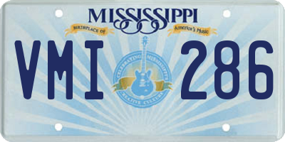 MS license plate VMI286