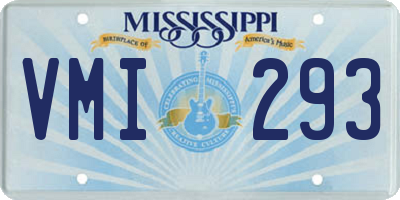 MS license plate VMI293