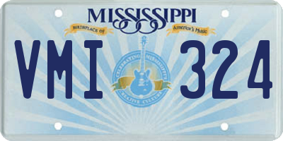 MS license plate VMI324