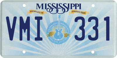 MS license plate VMI331