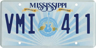 MS license plate VMI411