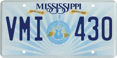 MS license plate VMI430
