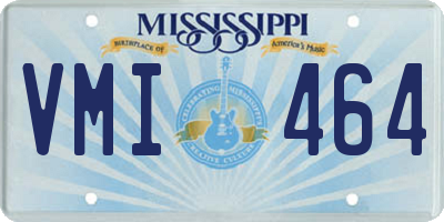 MS license plate VMI464