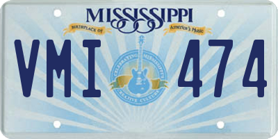 MS license plate VMI474