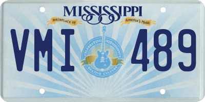 MS license plate VMI489