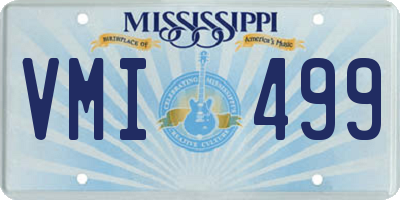 MS license plate VMI499