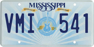 MS license plate VMI541