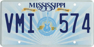 MS license plate VMI574