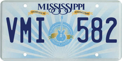MS license plate VMI582