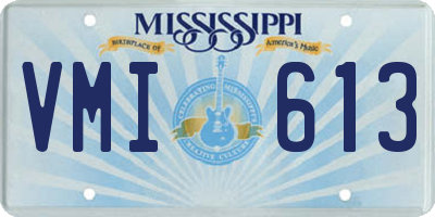 MS license plate VMI613