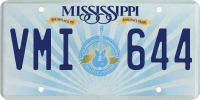 MS license plate VMI644