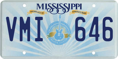 MS license plate VMI646