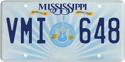 MS license plate VMI648