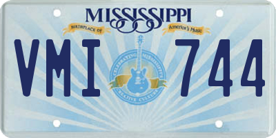 MS license plate VMI744