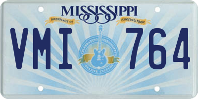 MS license plate VMI764