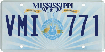 MS license plate VMI771