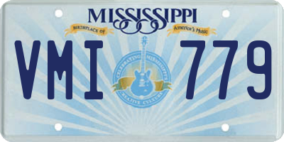 MS license plate VMI779