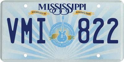 MS license plate VMI822