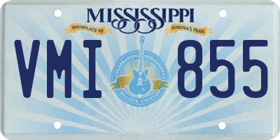 MS license plate VMI855