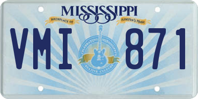 MS license plate VMI871