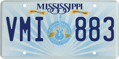MS license plate VMI883
