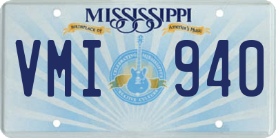 MS license plate VMI940