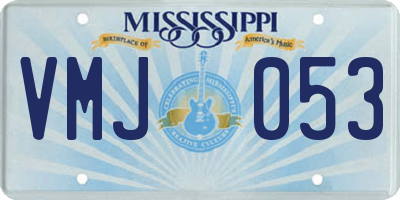 MS license plate VMJ053