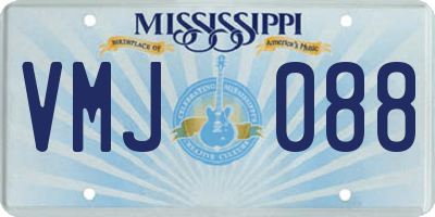 MS license plate VMJ088