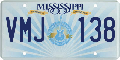 MS license plate VMJ138