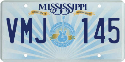 MS license plate VMJ145