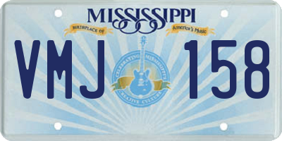 MS license plate VMJ158