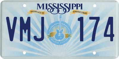 MS license plate VMJ174