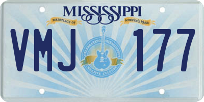 MS license plate VMJ177