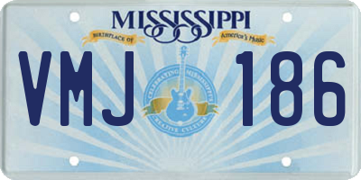 MS license plate VMJ186