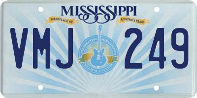 MS license plate VMJ249