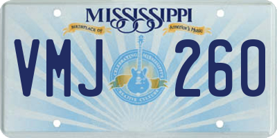 MS license plate VMJ260