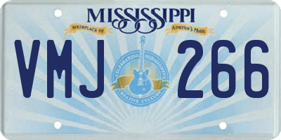 MS license plate VMJ266