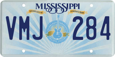 MS license plate VMJ284