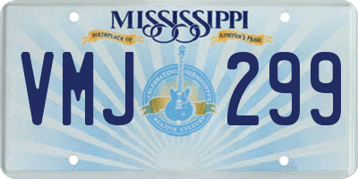 MS license plate VMJ299
