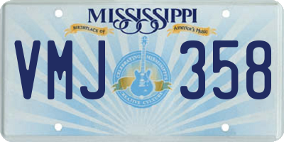 MS license plate VMJ358