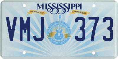 MS license plate VMJ373