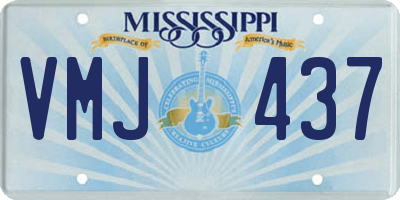 MS license plate VMJ437