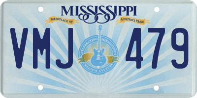 MS license plate VMJ479