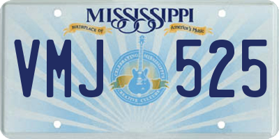 MS license plate VMJ525