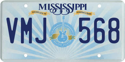 MS license plate VMJ568