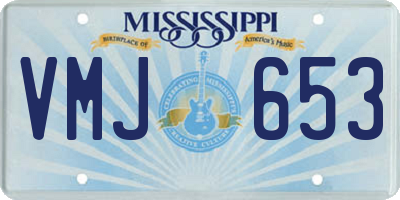 MS license plate VMJ653