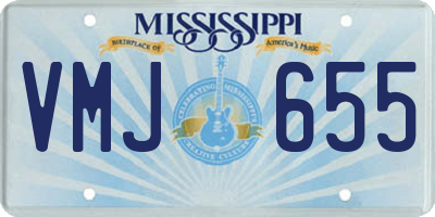MS license plate VMJ655
