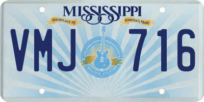 MS license plate VMJ716