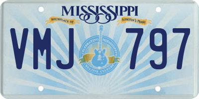MS license plate VMJ797