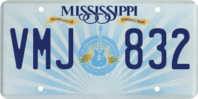 MS license plate VMJ832